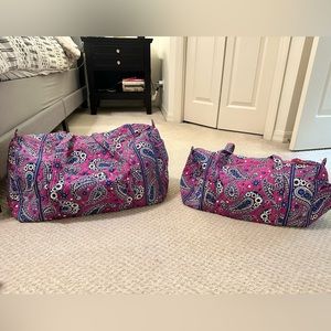 Vera Bradley Boysenberry Duffle Bag Set